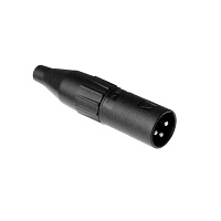 Amphenol AC3MCP  Разъем XLR кабельный "папа" (штекер), 3 контакта, корпус из пластика
