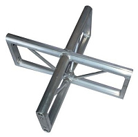 Truss-Master P30-V-90-4 Стыковочный узел для четырех модулей, плоской конфигурации, вид вертикальный, угол 90°, диаметр и толщина стенки трубок: основа 50x2.0 мм, распорки 16x2.0 мм
