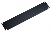 K&M 49424-000-55 заглушка рэковая глухая на 4 юнита, алюминий 1,5 мм, цвет чёрный