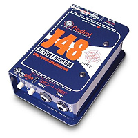 Radial J48(Mk2) активный директ-бокс (48V phantom) с трансформатором Jensen,вход TRS, выход XLR