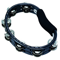MEINL TMT1BK ручной тамбурин, пластик ABS, 2 ряда стальных джинглов, черный