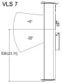 Tannoy VLS 7 EN54 звуковая колонна, IP64, цвет черный