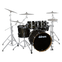 DDRUM DM ASH 522 TBK ударная установка,10"-12"-16"-22"-14"х5.5" (без Hardware), цвет чёрный глянец