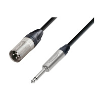 ROXTONE NMXJ230/5 Кабель микрофонный XLR папа - 6.3 мм моно джек, длина 5 метров