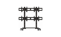 Wize Pro VWM263 Мобильная стойка для видеостены 2х2 из дисплеев 40-63"+, нагрузка до 40 кг на один дисплей, кабельный канал (9 мест)