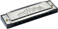 HOHNER Hot Metal F (M57206X)  губная гармоника - корпус пластик ABS, крышки из нержавеющей стали. Доступ на 30 дней к бесплатным урокам