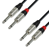 Adam Hall K4 TPP 0600  аудиокабель, 2 x 6.3 Jack mono - 2 x 6.3 Jack mono, REAN, длина 6 метров