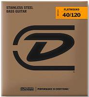 DUNLOP DBFS40120 Flatwound Long Scale Stainles Струны для 5-струнной бас-гитары
