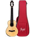 FLIGHT VOYAGER CONCERT EQ-A укулеле концерт с активным звукоснимателем, массив ели/акации, чехол