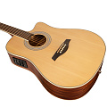 ROCKDALE Aurora D6 C NAT E Gloss электроакустическая гитара, дредноут с вырезом, цвет натуральный, глянцевое покрытие