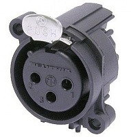 Neutrik NC3FAAH1 панельный разъем XLR female, горизонт. установка на ПП