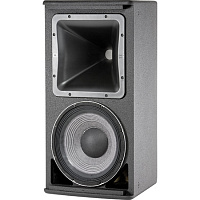 JBL AM7212/00 2-полосная биамп/пассив инсталляционная АС, трапеция 15°. НЧ 12" (2262H) + ВЧ 1,5" ( 2432H ). RMS AES: НЧ 1000Вт, ВЧ 100Вт. 8Ом, 36-20000Гц, SPL max: 129дБ. Вращаемый ВЧ волновод 100°х100°, 15 точек подвеса M10, 711x369x458мм, 23,1кг. Комм