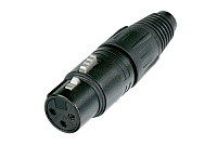 Neutrik NC3FX-BAG кабельный разъем XLR female черненый корпус