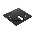 Kondator 935-PF01B Прямоугольная рамка для установки 1 встраиваемой розетки. Размеры (ШxГxВ) 105х105х2 мм. Цвет черный