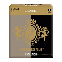 Rico RGE10BCL250  трости для кларнета Bb, Grand Concert Select Evolution (2 1/2), 10 штук в упаковке