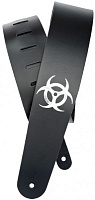 PLANET WAVES 25L-BIO гитарный ремень, кожа, черный, нанесенный рисунок Biohazard