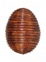 Terre 38440253  Шейкер, яйцо, ротанг, 6 см